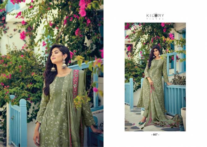 Silk Route Vol 4 By Kilory Viscose Muslin Printed Dress Material Catalog